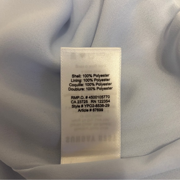 Aritzia Sunday Best Mini Wrap Dress in baby blue - Picture 4 of 4